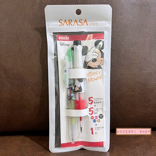 Set ปากกา Zebra Sarasa Clip x Disney จากญี่ปุ่น แบบ Mickey มีปลอก Sarara Select พร้อมไส้ 5 สี &amp; ปากกา Sarasa Clip Marble