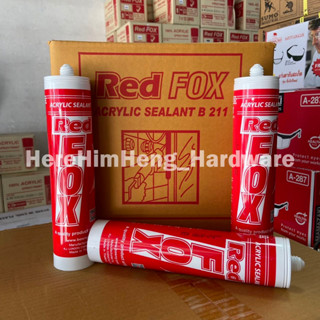 (ยกลัง 20 หลอด) ราคาส่ง กาวอะคริลิค Red Fox กาวแด๊ป กาวยาแนว acrylic sealant