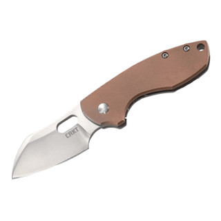 มีดพับ CRKT Pilar Copper Folding Knife Satin Blade, Copper and Stainless Steel Handles (5311CU)