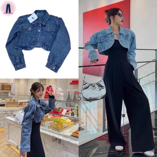 Denim jacket เสื้อแจ็คเก็ตยีนส์สั้นทรงครอปสไตล์เกาหลี jeansdede LK