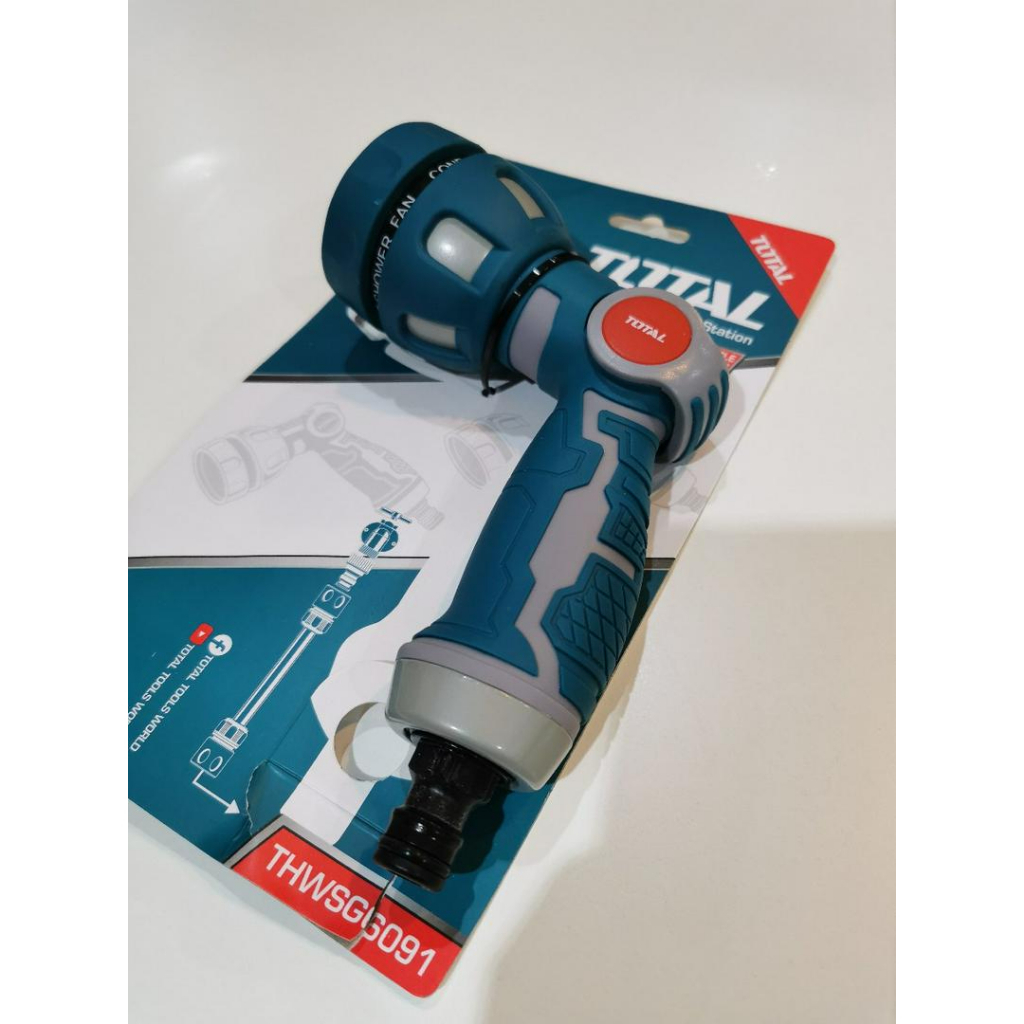 Total ปืนฉีดน้ำ ปรับได้ 9 รูปแบบ รุ่น THWSG6091 ( Plastic Trigger Nozzle ) หัวฉีดน้ำ หัวรดน้ำ หัวฝักบัว - รูปที่ 3