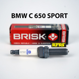 หัวเทียน BRISK PREMIUM LGS (4 เขี้ยว) แกนเงิน BMW C 650 SPORT (SGL01ROC) รองรับน้ำมันเบนซิน95, แก๊สโซฮอล์ Made in EU