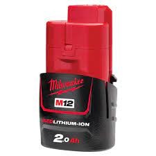 milwaukee M12B2 แบตเตอรี่ 12V 2.0ah