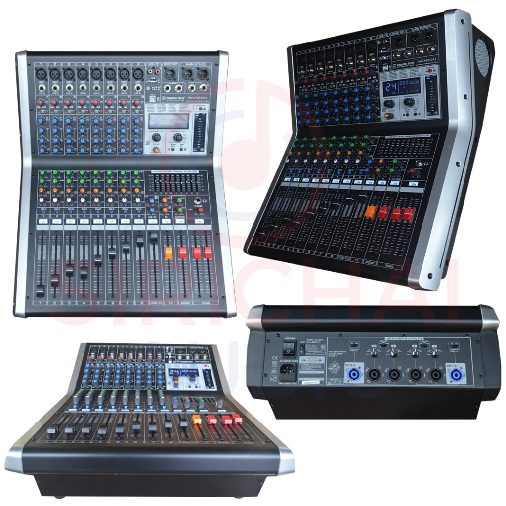 เพาเวอร์มิกซ์4ชาแนล PROEUROTECH รุ่น PMX-P8400X4 (400w*4)