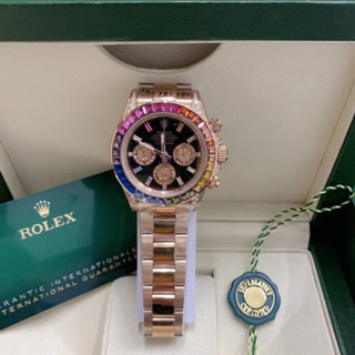 นาฬิกาข้อมือ ROLEX  งาน ออริ Size 40mm ระบบ ถ่าน ปุ่มข้างข้าง ใช้จับเวลา