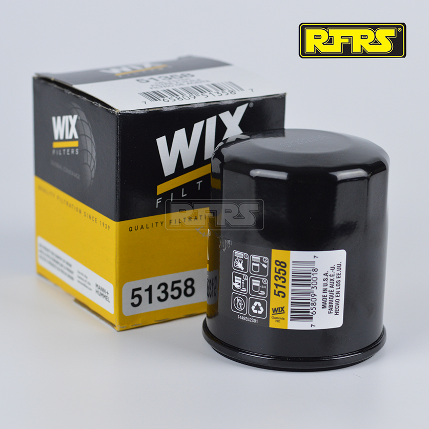 กรองน้ำมันเครื่อง WIX 51358  Made in USA แท้ 100% กรองน้ำมันสำหรับ รถจักยานยนต์บิ๊กไบค์และรถยนต์