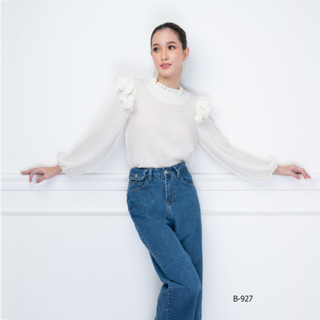 AMILA Blouse AM-B927 โคโม่แฟนซี แขนยาว IGPU22-8