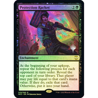 [MTG] Protection Racket (Promo Pack) [NCC] [BLACK] [RARE] [FOIL] [ENG] (การ์ดเมจิค / Magic the Gathering)