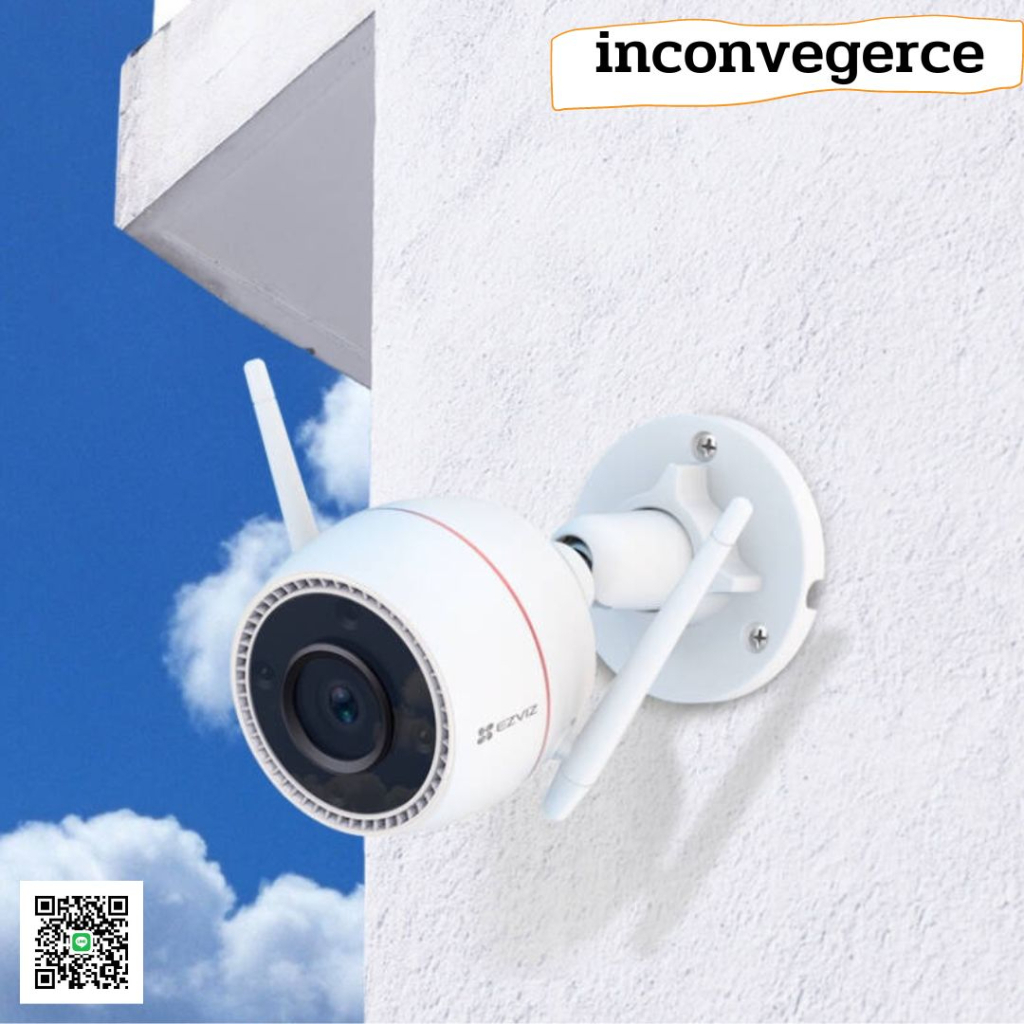 กล้อง วงจรปิด (3MP) รุ่น C3TN OutPro 3MP Wi-Fi Camera H.265 : กล้องวงจรปิดภายนอก 2K (EZV-C3TN-A01H3W