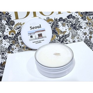 เทียนหอม แท้💯%Rooftop house in Seoul Natural soy wax candle 60g.