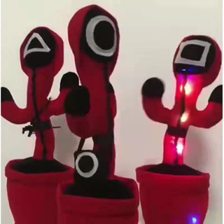 น้องบอง tiktok USB ชาร์จได้ กระบองเพชรเต้นได้ พูดตามได้ ของแท้100% อัดเสียงได้ ร้องเพลงได้ Tiktok Squid game