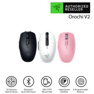 ราคาRazer Orochi V2 Mobile Wireless Gaming Mouse with HyperSpeed Wireless & Bluetooth Mechanical Mouse (เมาส์เกมมิ่งไร้สาย)