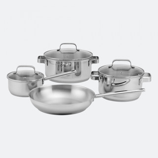 [0% 10 เดือน] (EVE) ชุดหม้อกระทะสำหรับเตาแม่เหล็กไฟฟ้า (Induction Cookware Set-4 pcs)