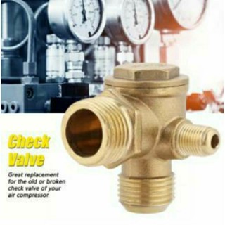 เช็ควาล์วปั๊มลม (วาล์วกันกลับ) อย่างหนา แข็งแรง ทนทาน ไม่แตกหักง่าย CHECK VALVE สำหรับ ปั๊มลมโรตารี่พูม่า PUMA(อะไหล่)