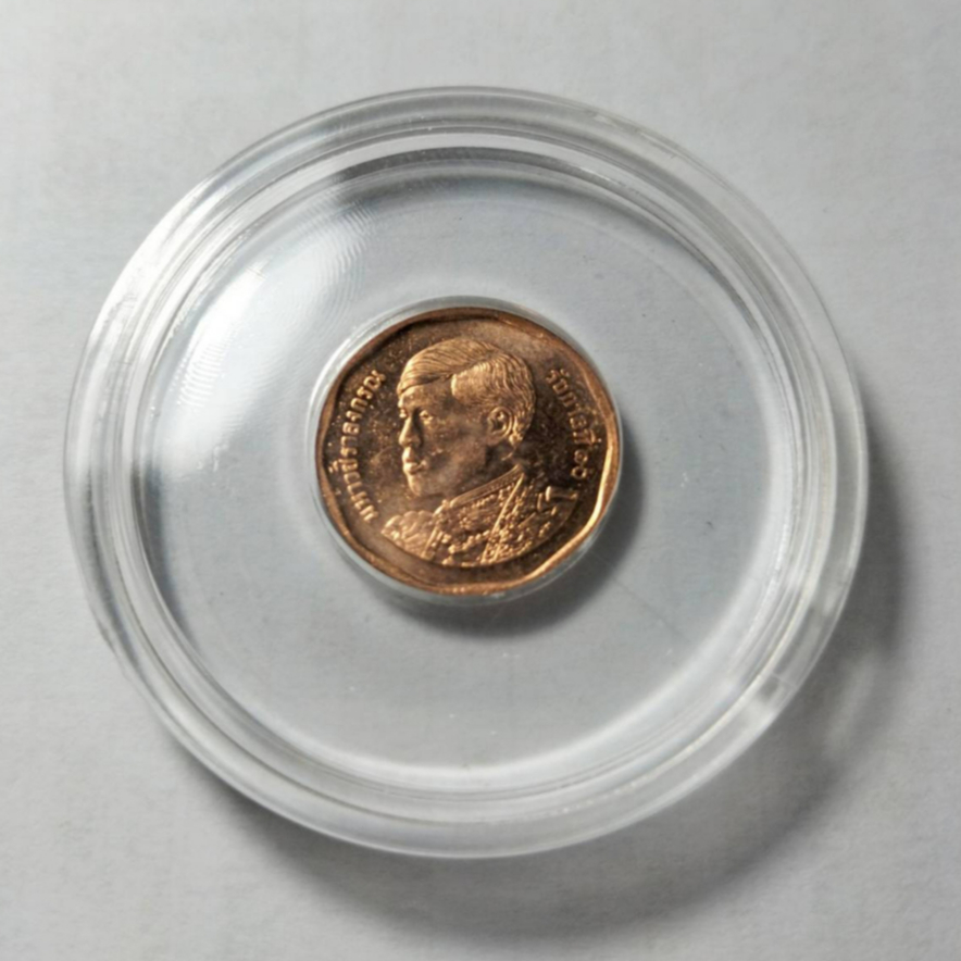 (10 ตลับ) BigOcean ตลับใส่เหรียญอะคริลิกแท้ พร้อมไส้ใส ขนาด 18 มิล (เหรียญ 50 สตางค์) ตลับอะคริลิค ตลับเหรียญอะคริลิก