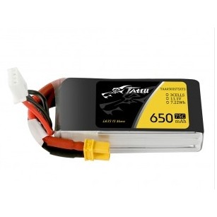 [แบตเตอรี่ 3เซล] Tattu 650mAh 3S1P 75C 11.1V Lipo Battery Pack with XT30 plug