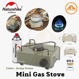 Naturehike Mini Gas Stove #Army Green เตาแก๊สพกพาใช้แก๊สกระป๋องยาว