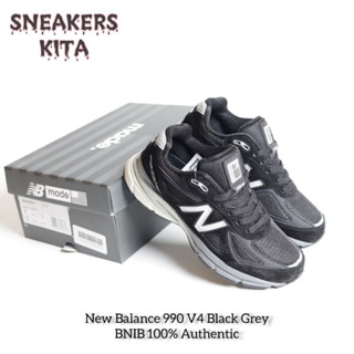 ของแท้ 100% New Balance 990 V4 Black Grey