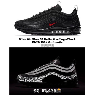 ของแท้ 100% Nike Air Max 97 Reflective Logo Black