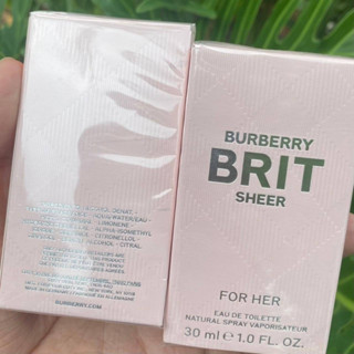 Burberry Brit Sheer For Her EDT 30 ml ( New Package )