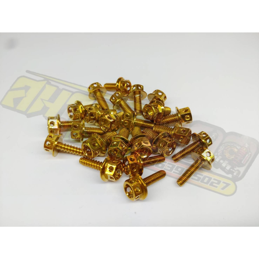 น็อตชุดสี เวฟ125i Wave125i Led ปี 2023 (น็อต 24 ตัว)