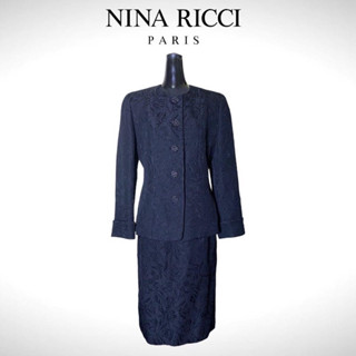 Nina ricci เสื้ออก36 กระโปรงเอว28-29สะพโพก36-38