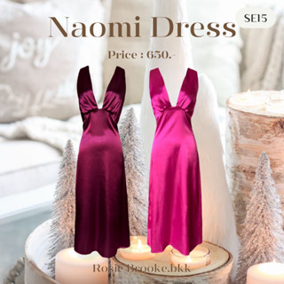 SE15 l NAOMI DRESS เดรสซาตินคริสมาสต์