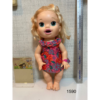 Baby alive doll ทานแป้งโดว์ได้ ปากขยับได้ สวยมาก สภาพ99% ของแท้