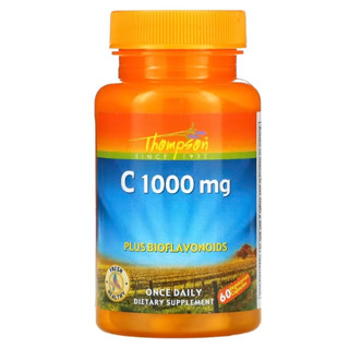 วิตามินซี1000มก. Thompson, C, 1000 mg, 60 Vegetarian Capsules