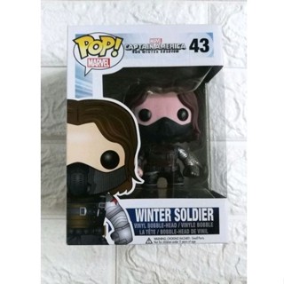 Funko Pop Marvel Winter Soldier 43 ของแท้ พร้อมส่ง RARE Marvel Captain America Winter Soldier Marvel Figure ฟิกเกอร์