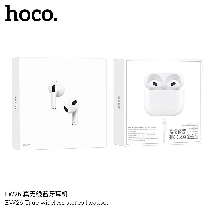(EW26) Hoco หูฟัง บลูทูธ ไร้สาย เสียงดี คมชัด กะทัดรัด รุ่นใหม่ ล่าสุด แท้ 💯