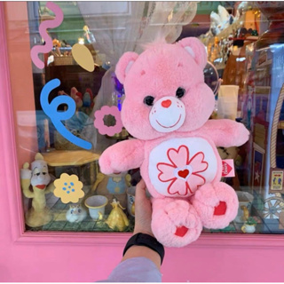 พร้อมส่ง 🌸ลิขสิทธิ์เกาหลีแท้🇰🇷 ตุ๊กตาหมี แคร์แบร์ CARE BEARS Cherry Blossom (สีเชอร์รี่บลอสซัม) ขนาด 27cm.