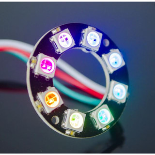 NeoPixel Ring 8-bit I2C interface WS2812 5050 RGB LED full color light ring development board circular big ring ขนาด32mm