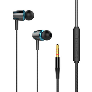 Newmine หูฟังมีสาย หูฟังอินเอียร์ 3.5mm ใช้กับโทรศัพท์ เสียงดี In-Ear รีโมทคอนโทรลพร้อมไมโครโฟน