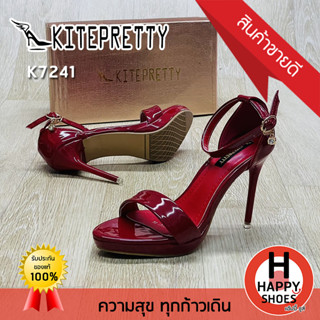 🚚ส่งเร็ว🚛ส่งด่วน👠✨รองเท้ารัดส้นสูงหญิง KITEPRETTY รุ่น K7241 ส้น 4 นิ้ว The charm is you สวย สวมใส่สบาย