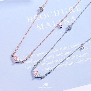 MeeningBrand❀สร้อยคอเงิน  LINA SILVER ,ROSEGOLD [02-0095][02-0096]