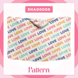 ผ้าห่มฮู้ด Blanket Hoodies Fall In Love Collection รหัส EHA00006 #Pattern #SHOPTER