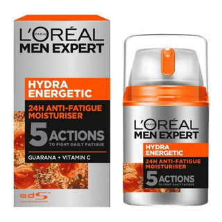 LOreal Men Expert Hydra Energetic Multi-Action Anti-Fatigue Moisturiser Serum 50ml.