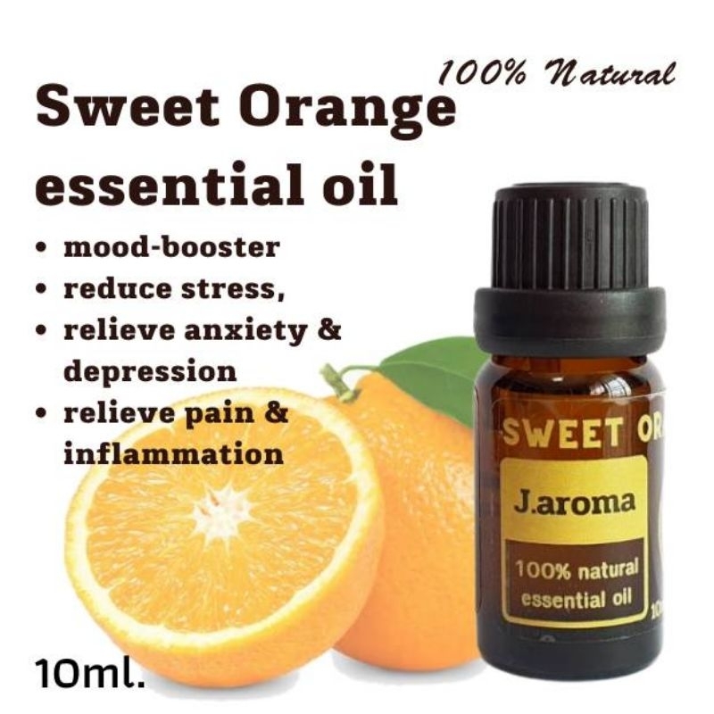 j.aroma น้ำมันหอมระเหยส้ม สกัดจากธรรมชาติ 100% j.aroma  Sweet orange essential oil 100% Natural