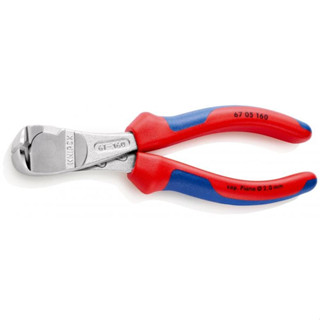 คีมปากนกแก้วสำหรับการตัด KNIPEX NO.67 05 160 High Leverage End Cutting Nippers (160mm.) Factory Gear By Gear Garage