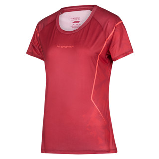 LA SPORTIVA PACER T-SHIRT WOMEN VELVET/CHERRY - เสื้อกีฬา เสื้อวิ่งหญิง