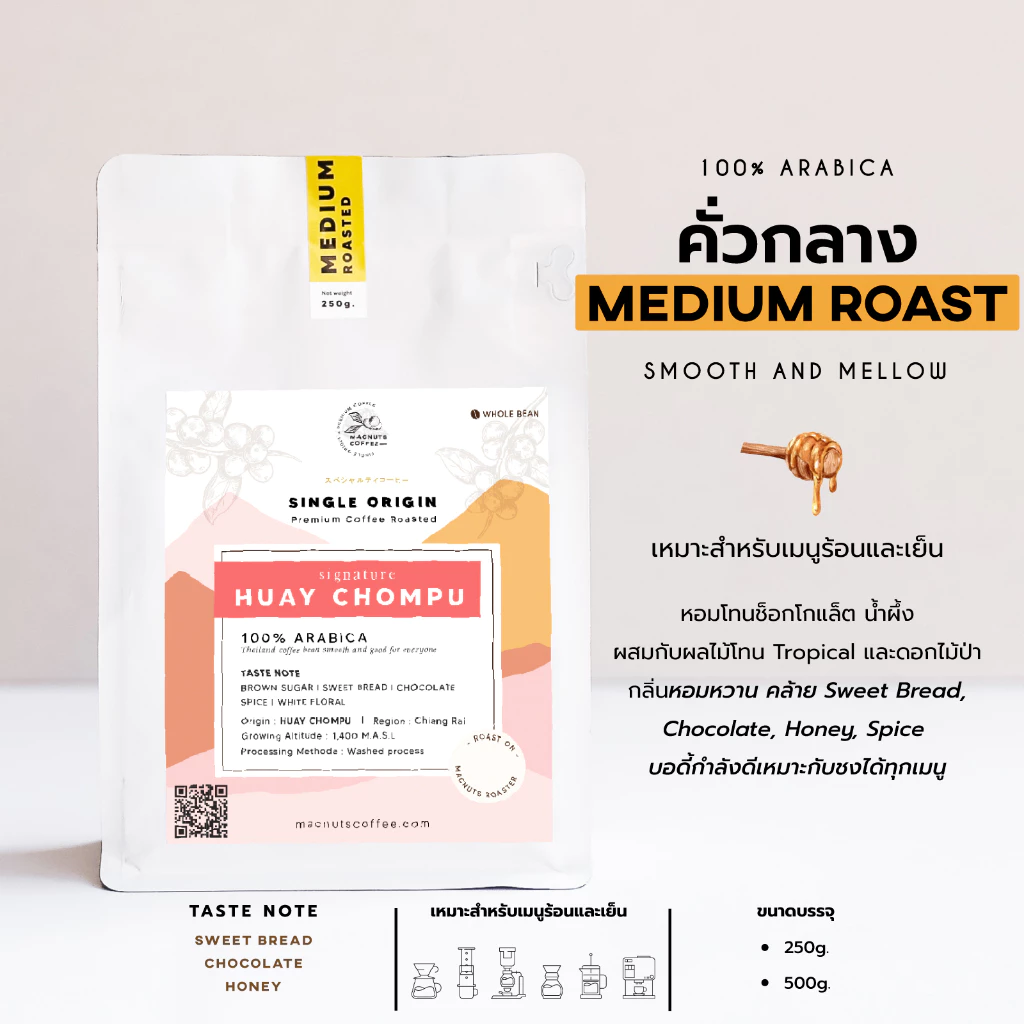 Macnuts Roasters เมล็ดกาแฟ Huay Chompu Single Origin Arabica thumbnail 4