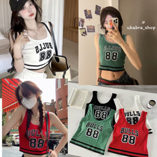 พร้อมส่ง เสื้อกล้ามครอบ มีฟองน้ำในตัว มี 4 สี #Bulls