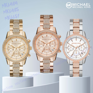 นาฬิกา MICHAEL KORS นาฬิกาข้อมือผู้หญิง แบรนด์เนมของแท้ รุ่น MK6485 MK6651 นาฬิกาข้อมือ MICHAEL KORS นาฬิกากันน้ำ