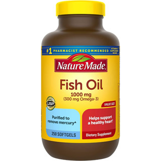 [ของแท้ 100%] NATURE MADE FISH OIL 1,000 mg (300 mg OMEGA-3)