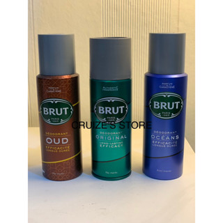 BRUT Long-Lasting DEODORANT 200 ml. สเปรย์ระงับกลิ่นกายแบบติดทนทานนาน ยี่ห้อ Brut ขนาด 200 มล.