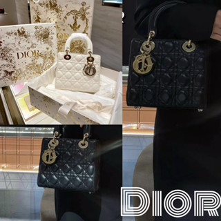 ดิออร์   DIOR  Small LADY DIOR MY ABCDIOR กระเป๋าถือ/กระเป๋าสตรี/ใหม่ล่าสุด/ยุโรปแท้100%