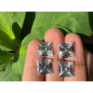 เพชร CZ รัสเซีย 6A Cubic Zirconia (ขนาด 9.00 mm- มม 10 pcs10เม็ด). WHITE ***PREMIUM CUT*** 6A ยอดเยี่ยม