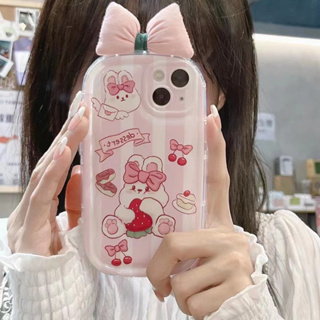 🎁ส่งของขวัญ🎁เคสไอโฟน 14 Pro Max 13 12 11 เคส for เคสไอโฟน11 กระต่าย iPhone x/xs xr xsmax พกง่ายๆ การป้องกันการตก Case