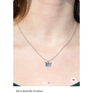 พร้อมส่งจากไทย Brandy Melville Silver Butterfly Necklace
